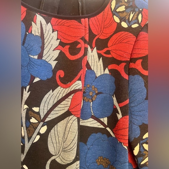 MaxMara Red and Blue Midi Dress - Picture 8 of 8